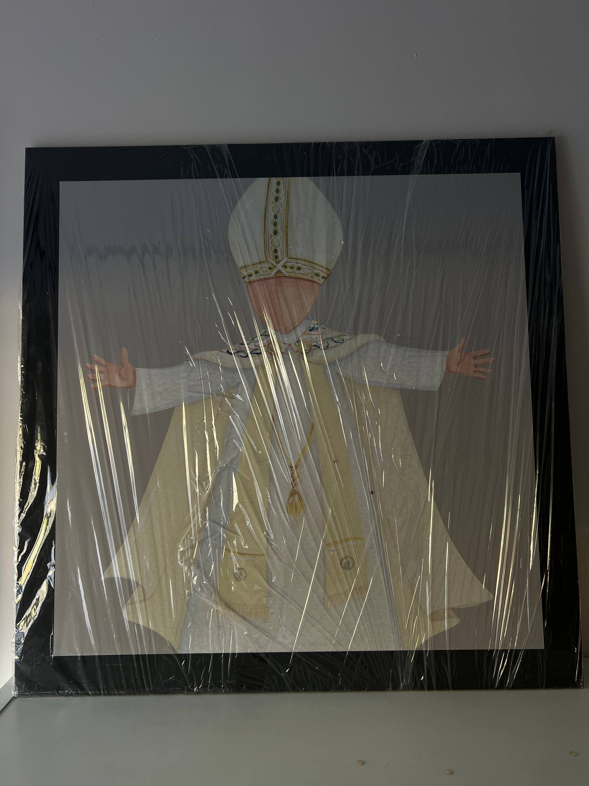 Quadro “Il Papa” – Opera Originale Dipinta a Mano da Maddalena