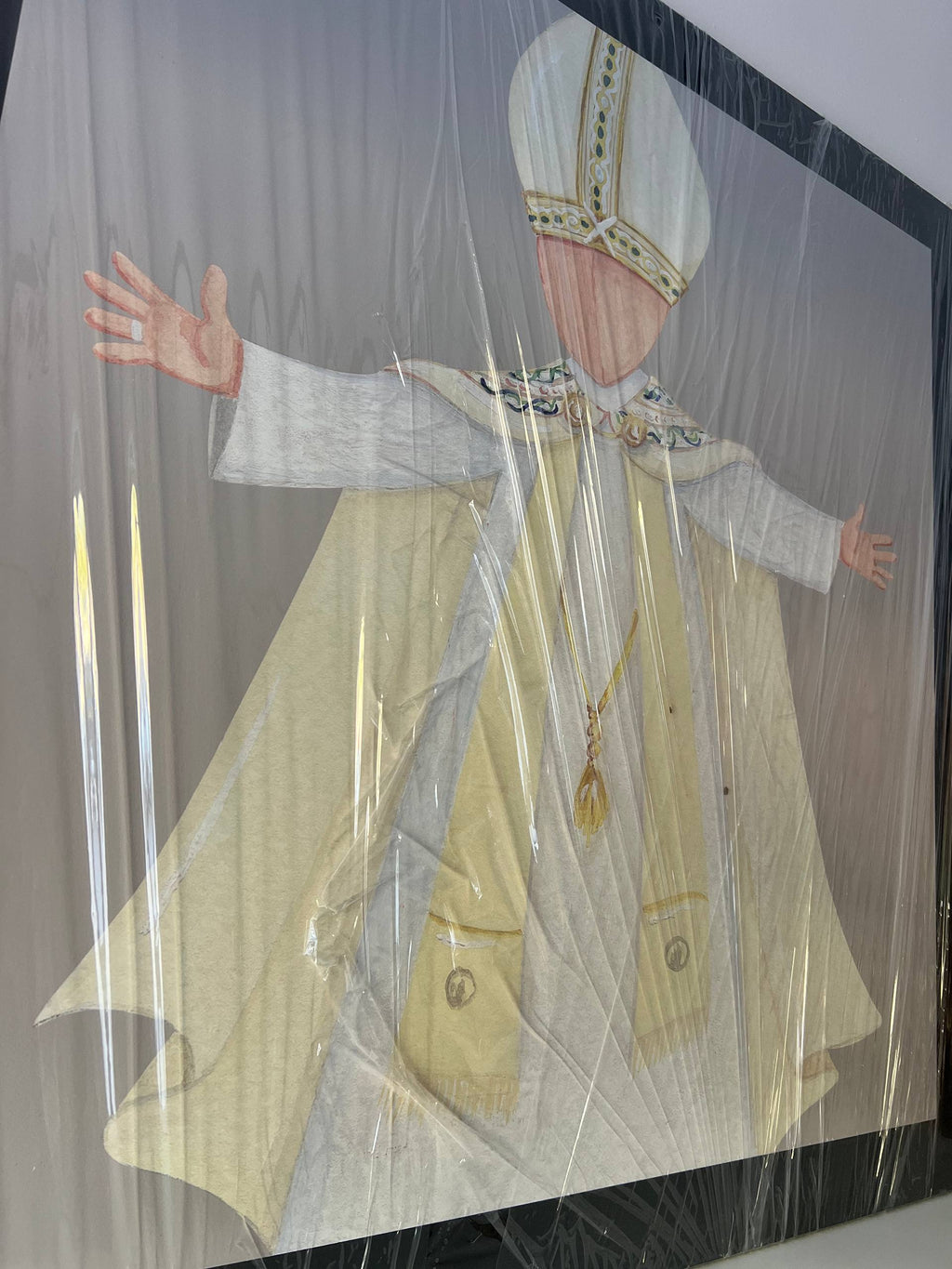 Quadro “Il Papa” – Opera Originale Dipinta a Mano da Maddalena