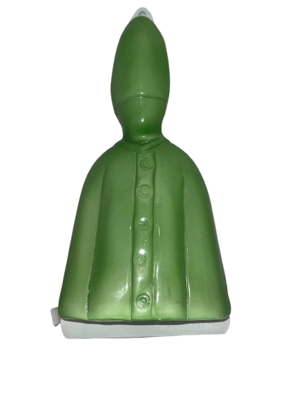 Statua di San Gennaro Verde in Ceramica – Simbolo di Speranza e Protezione