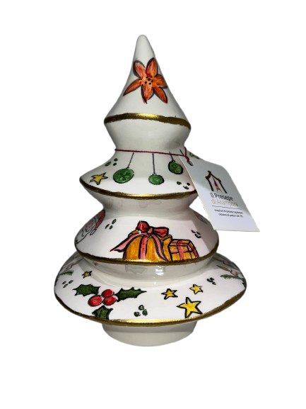 Albero di Natale in Ceramica Dipinto a Mano – Decorazione Artigianale