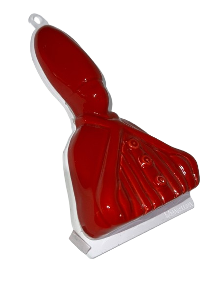 Statua San Gennaro in Ceramica Rossa – Simbolo di Protezione e Fede