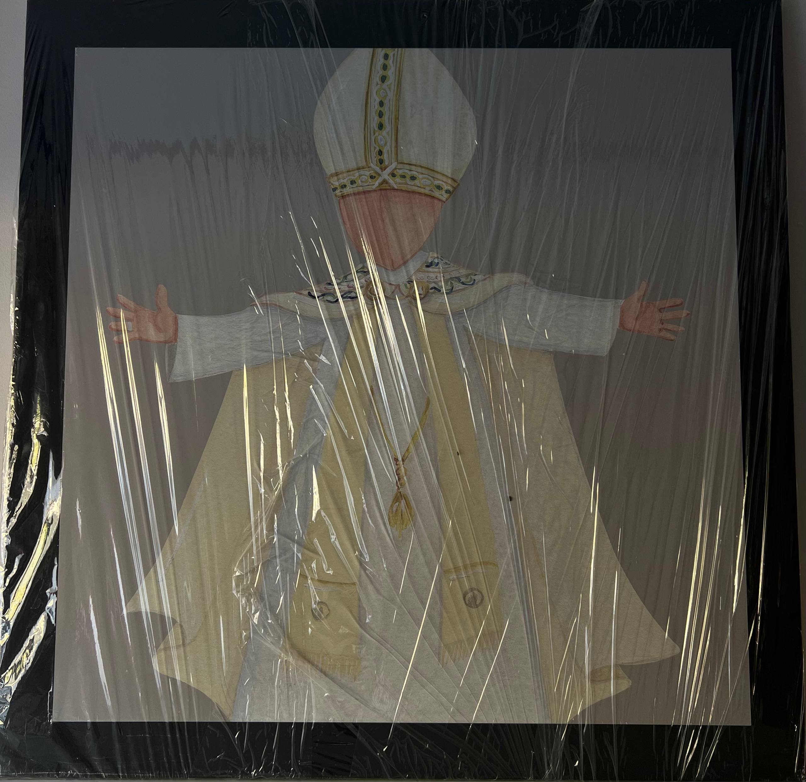 Quadro “Il Papa” – Opera Originale Dipinta a Mano da Maddalena