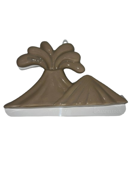 Vesuvio Stilizzato in Ceramica – Decorazione Artigianale