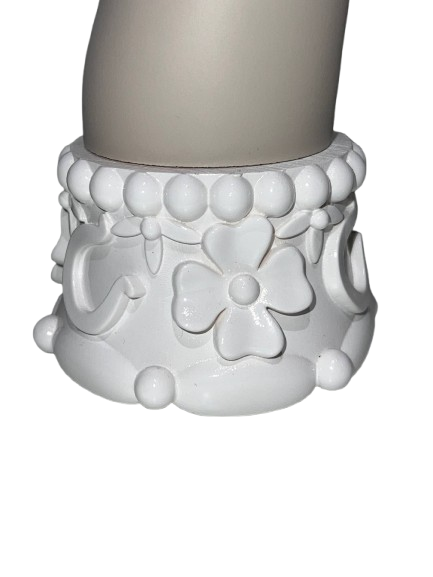 Corno Portafortuna Bianco Opaco – Eleganza e Protezione Made in Napoli