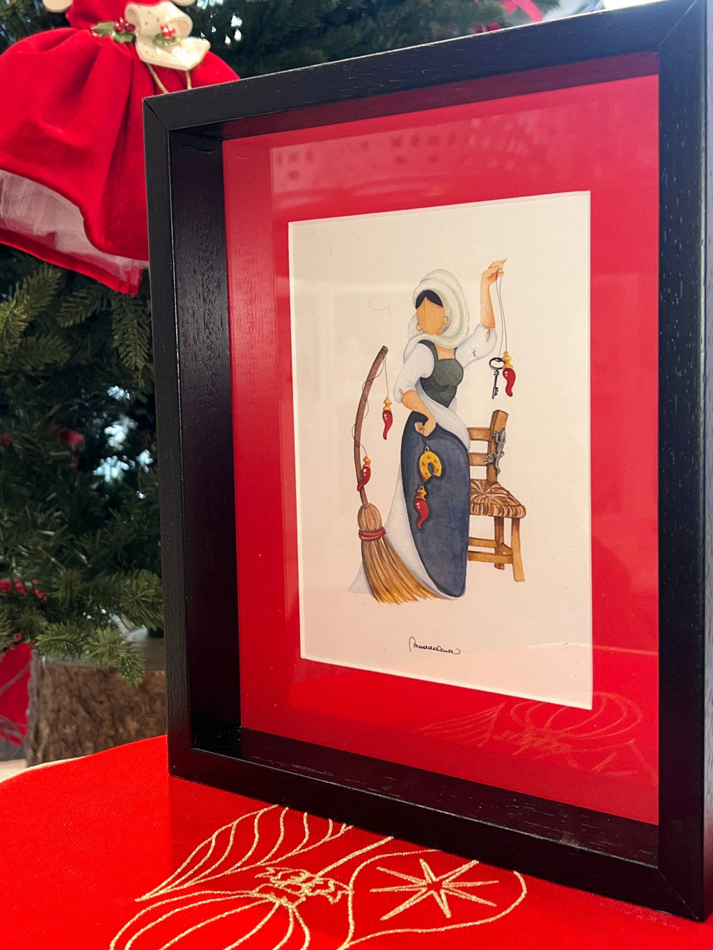 Quadro “La Bella ‘Mbriana” – Opera Artigianale Portafortuna Napoletana